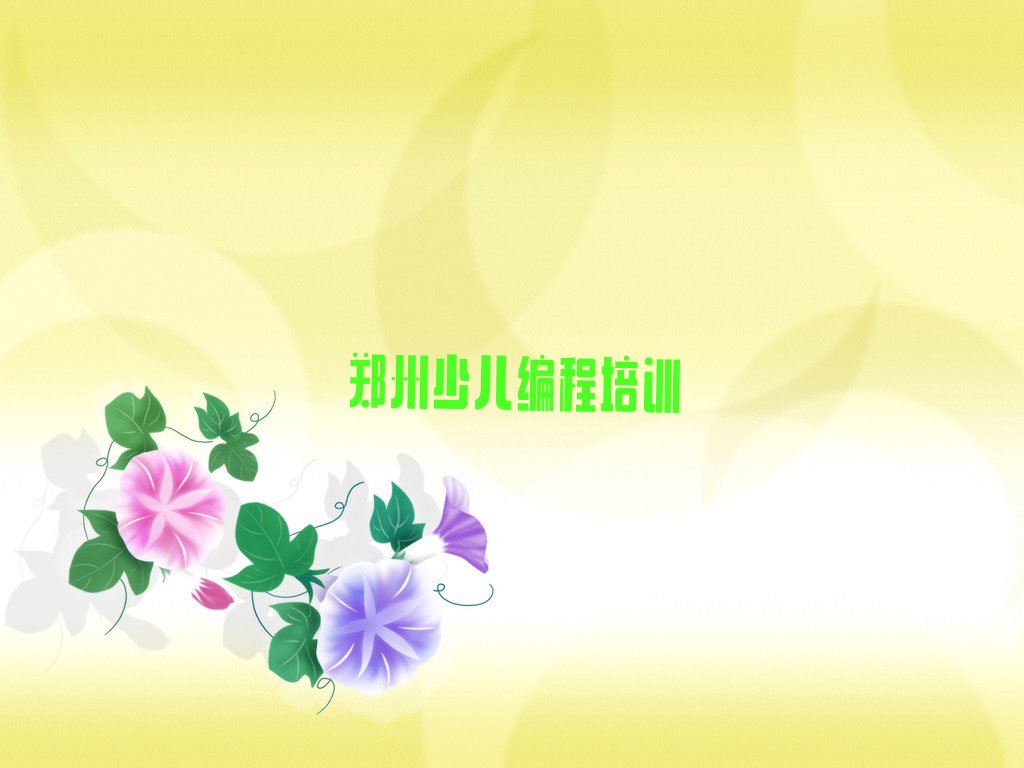 郑州少儿编程培训学校