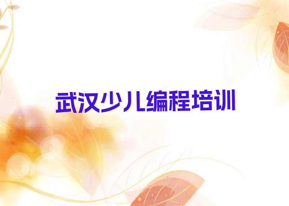 武汉少儿编程培训