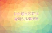 北京顺义区专业培训少儿编程班