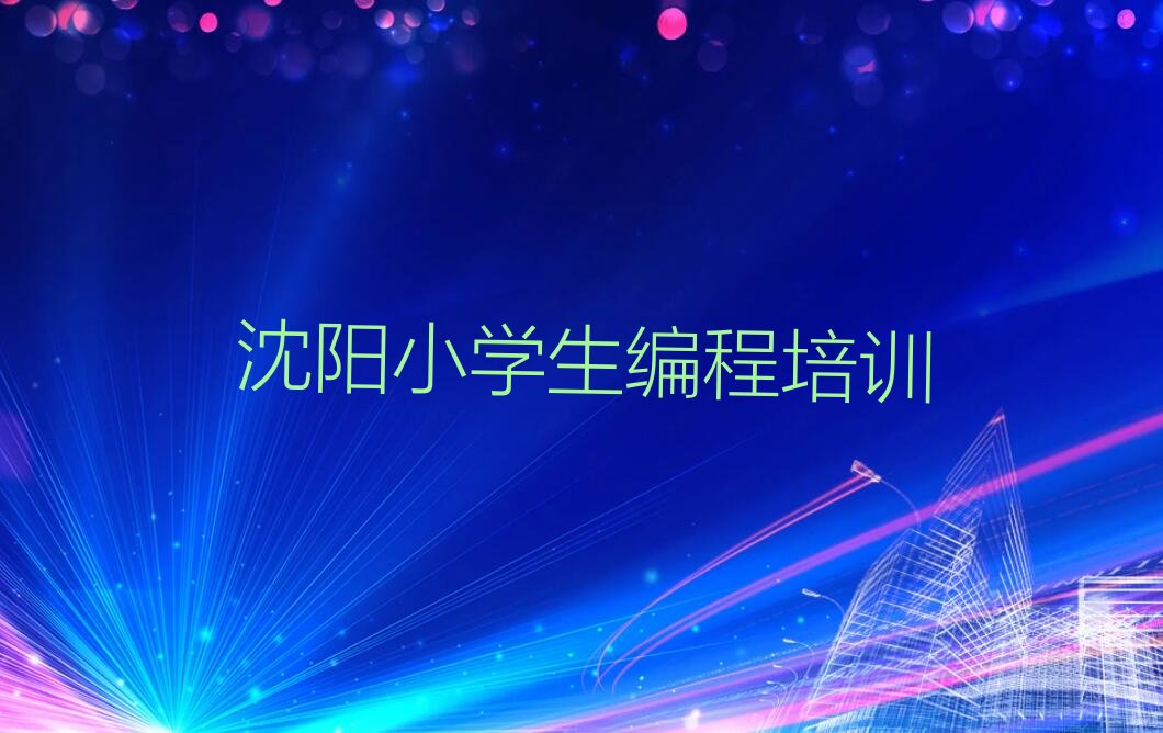 沈阳于洪区少儿编程培训班