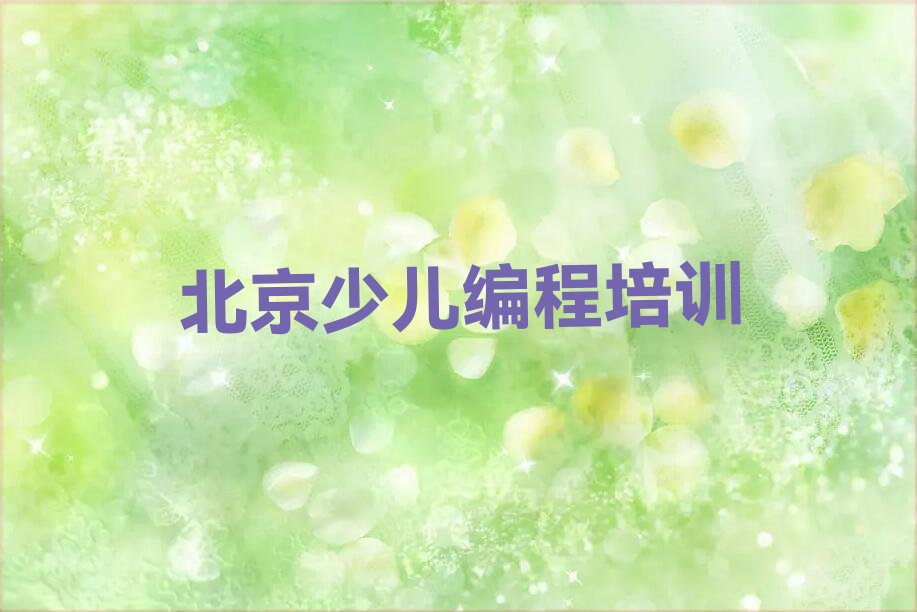 北京顺义区双丰街道智能机器人编程培训学校
