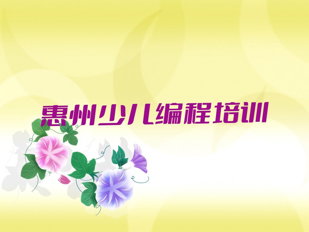 惠州惠城区江南街道c语言少儿编程培训学校