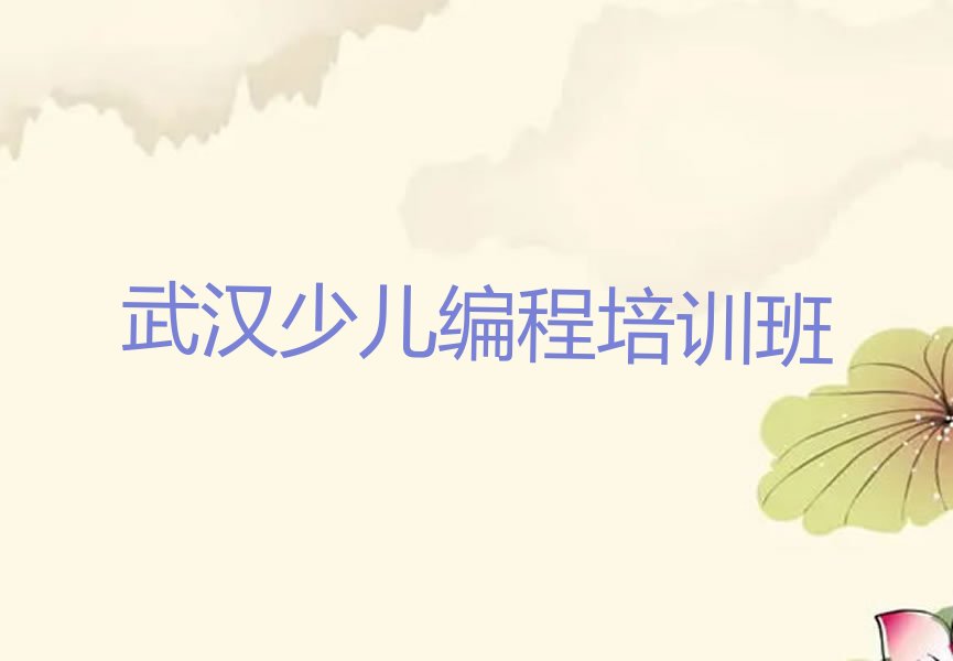 武汉少儿编程培训班