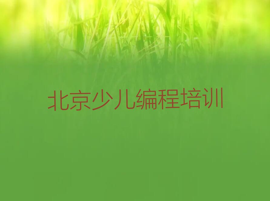 北京密云区少儿编程培训班