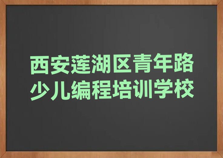 西安莲湖区青年路少儿编程培训学校