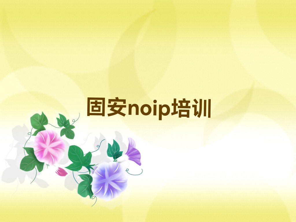 固安秀洲区noip培训学校