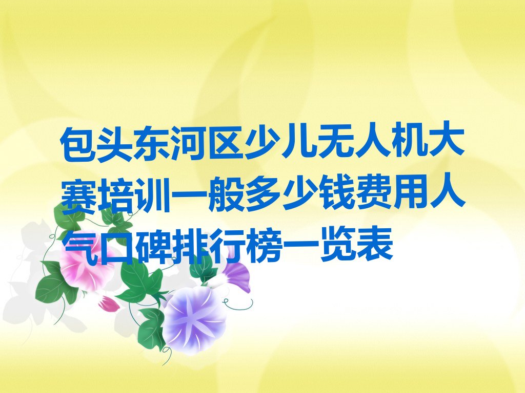 包头东河区少儿编程培训学校