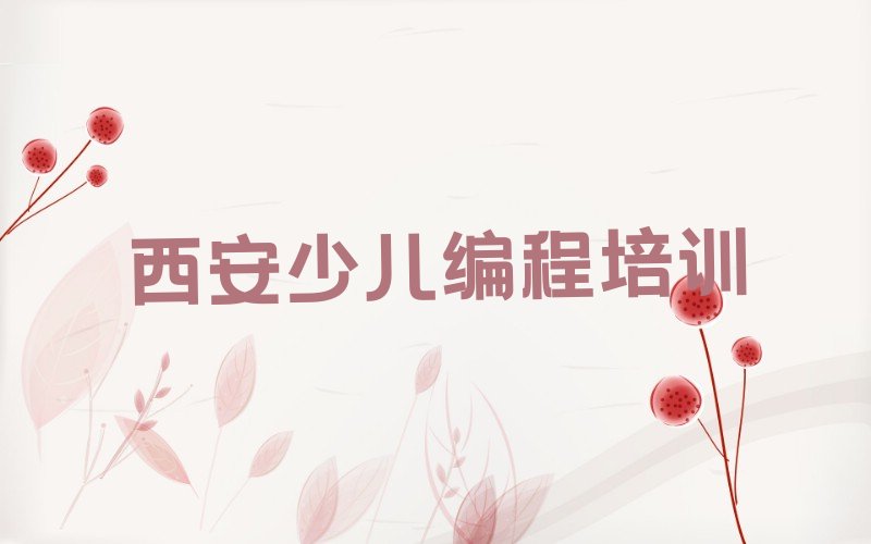 西安临潼区代王街道小孩编程培训学校