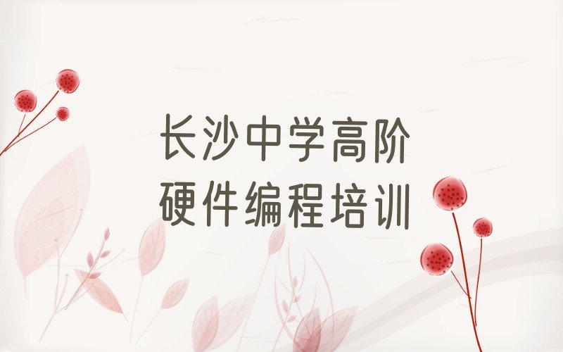 十大长沙全国有名的中学高阶硬件编程培训学校排行榜