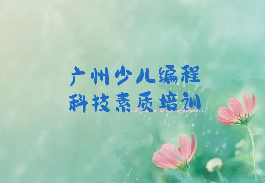 广州少儿编程培训