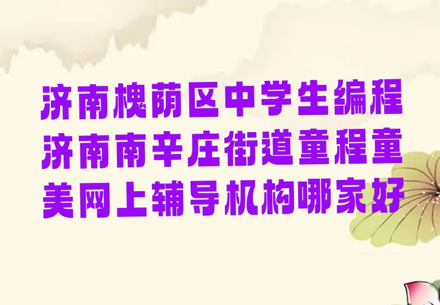 中学生编程