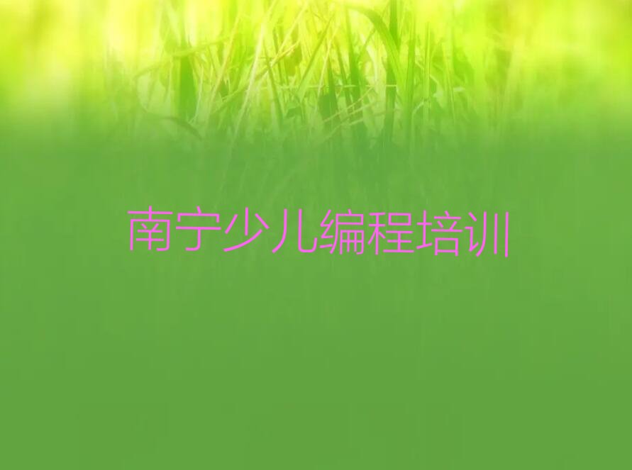 南宁邕宁区少儿编程培训