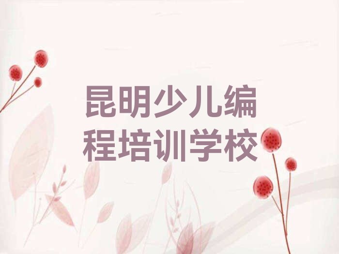 昆明少儿编程培训学校