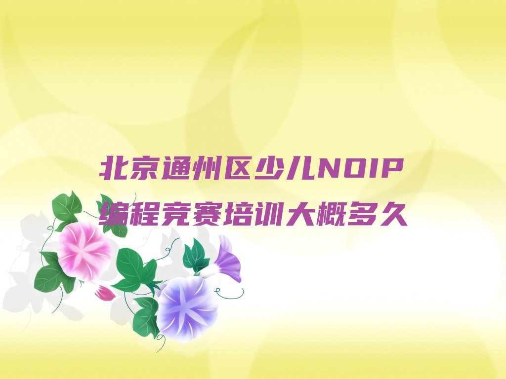 北京通州区玉桥街道少儿编程培训学校