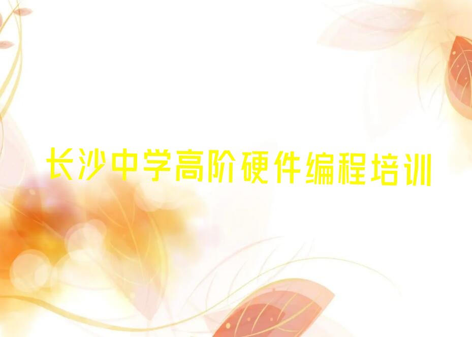 长沙开福区月湖街道中学高阶硬件编程培训学校