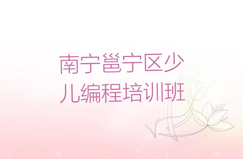十大南宁邕宁区什么少儿编程科技素质培训班好排行榜