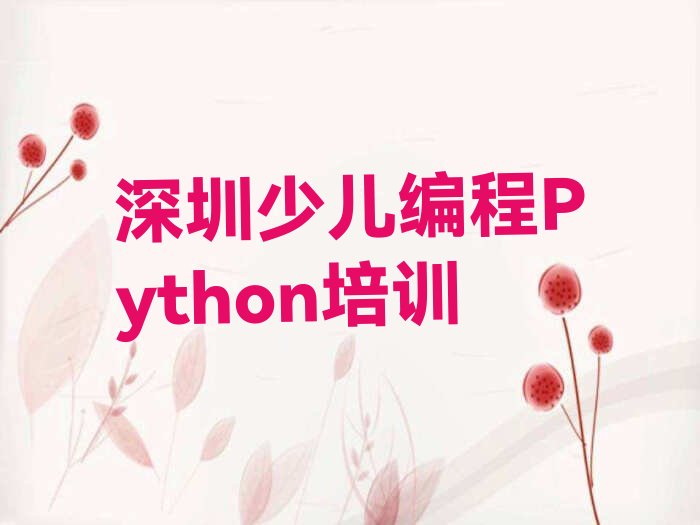 深圳少儿编程培训