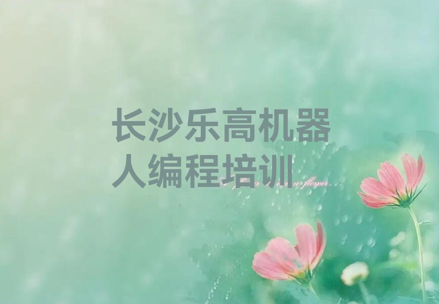 长沙天心区大托铺街道乐高机器人编程培训学校