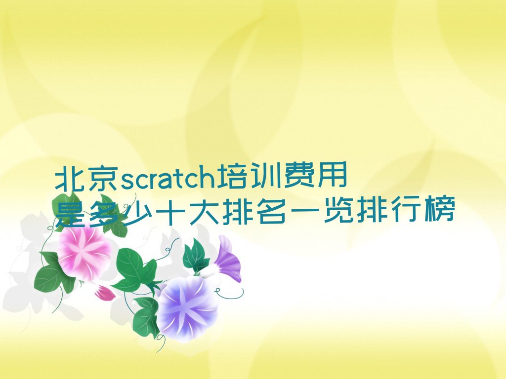 北京大兴区中关村国家自主创新示范区大兴生物医药产业基地scratch培训学校