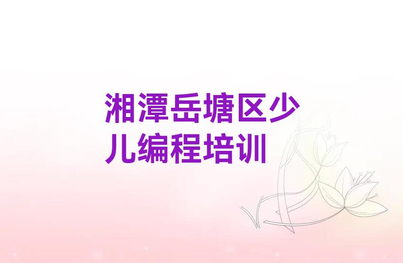 湘潭岳塘区少儿编程培训