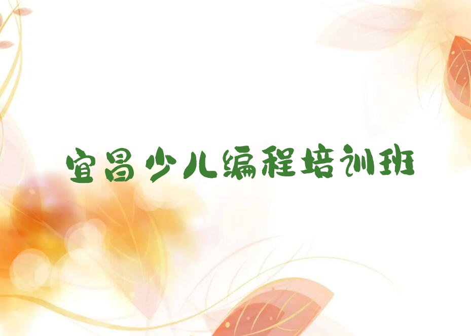 宜昌少儿编程培训班