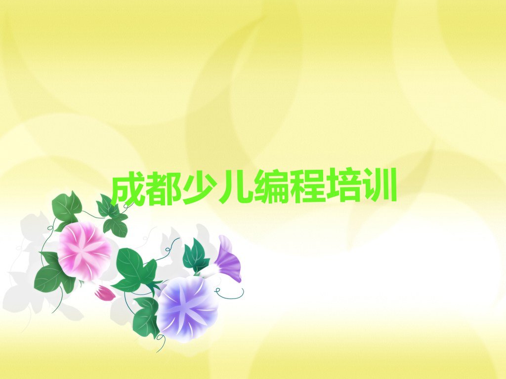 成都少儿编程培训