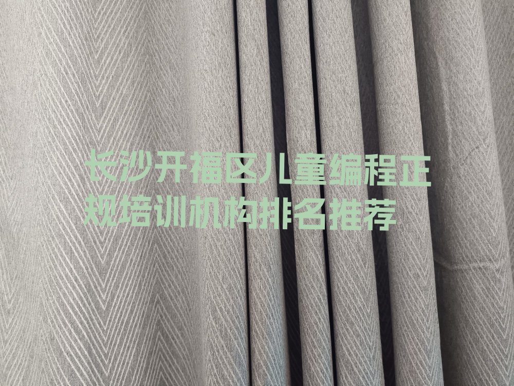 长沙儿童编程培训学校