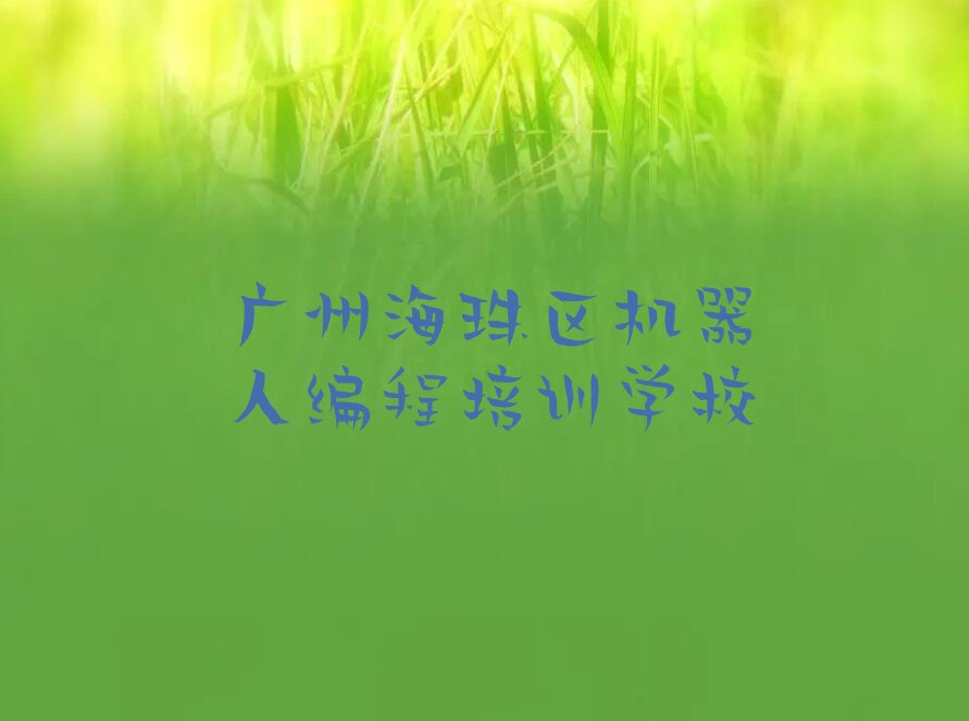 机器人编程