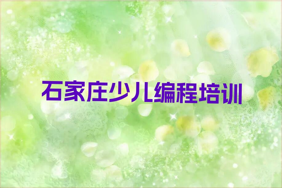 石家庄少儿编程培训中心