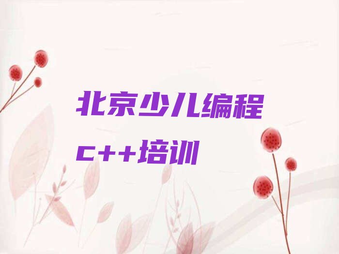 北京少儿编程培训班