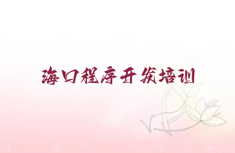 十大海口10强Python编程人工智能机构排名排行榜