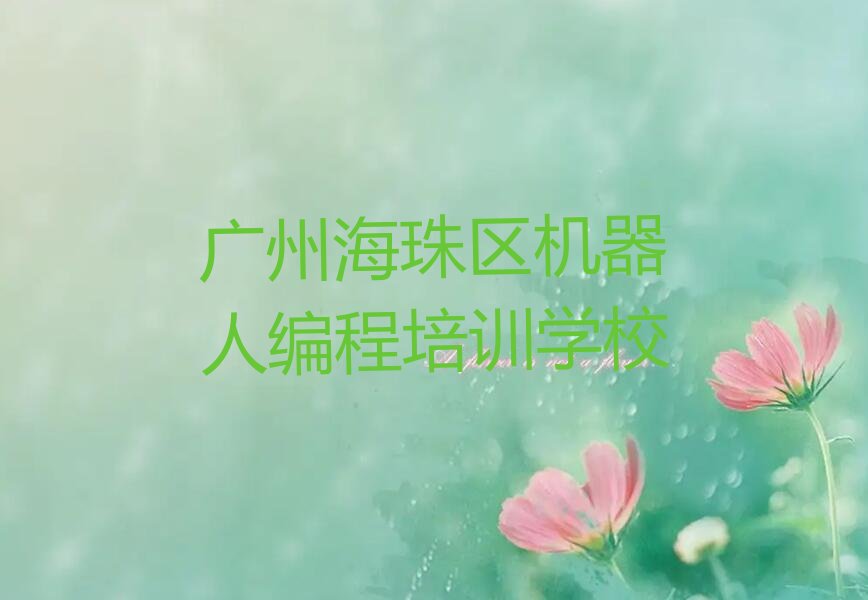 广州海珠区机器人编程培训学校