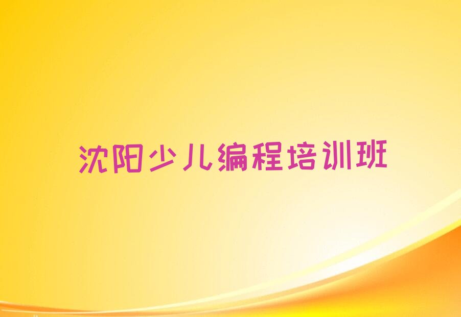 沈阳少儿编程培训班