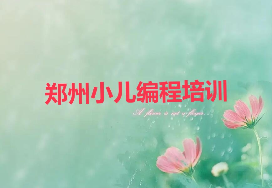 十大郑州经开区小儿编程教育培训哪家比较好排行榜