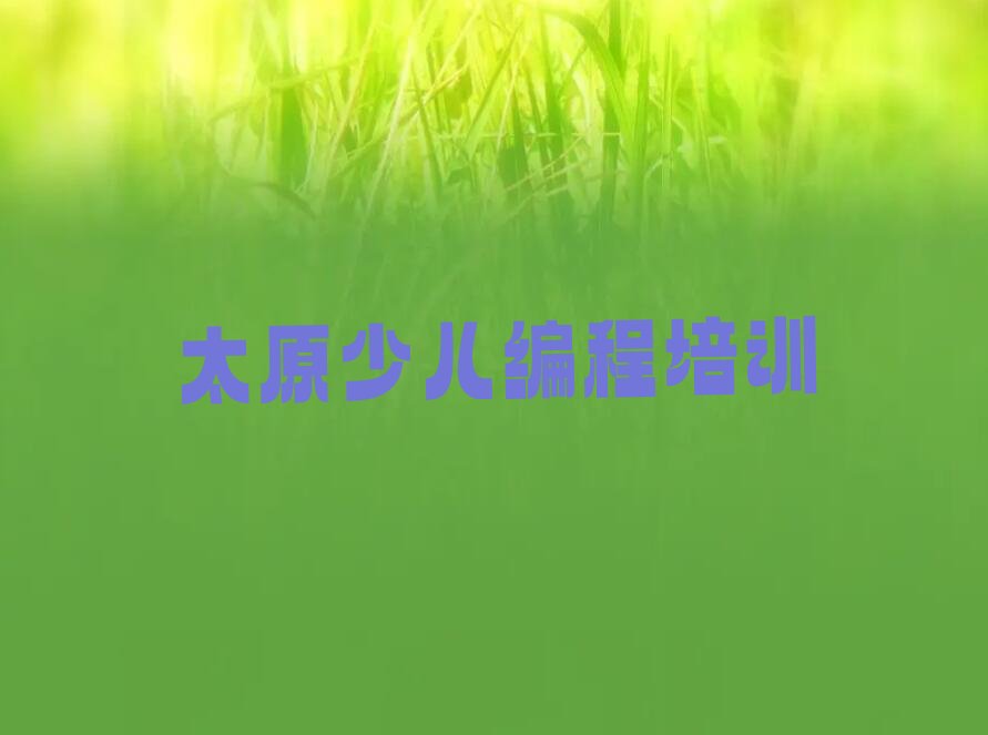 太原小店区平阳路少儿AI机器人编程培训学校