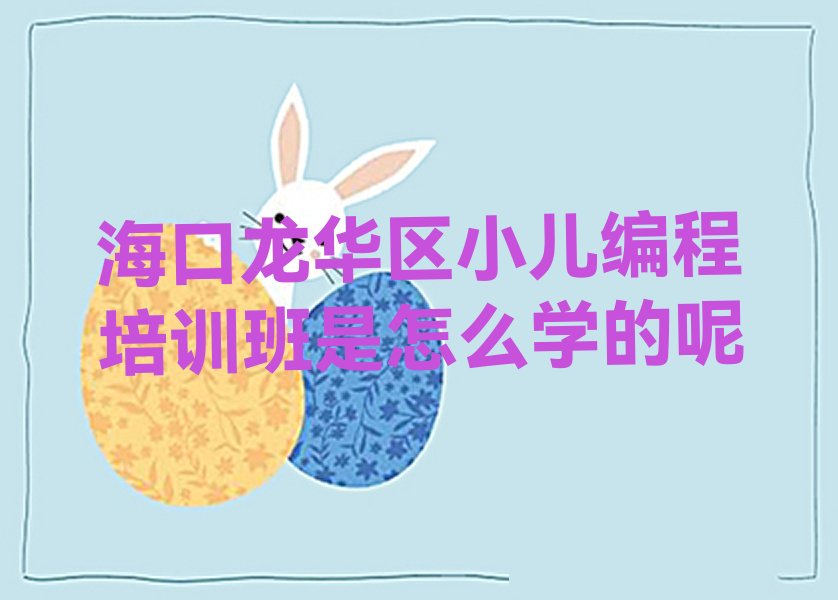 海口少儿编程培训学校