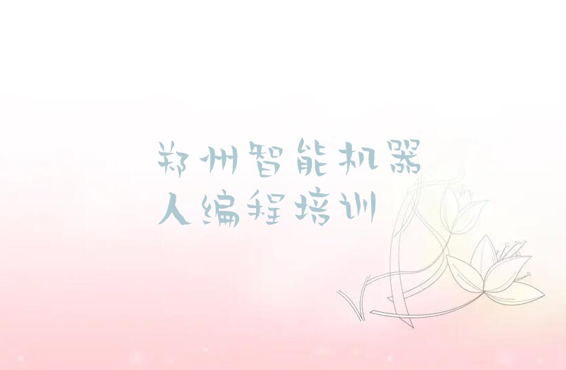 郑州管城回族区西大街智能机器人编程培训学校