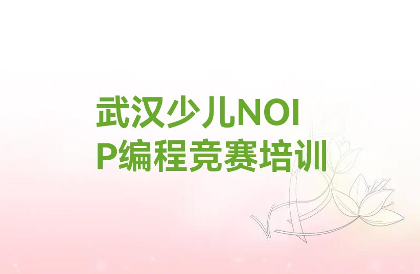 十大武汉汉阳区正规少儿NOIP编程竞赛培训机构学校有哪些推荐排名名单一览表排行榜