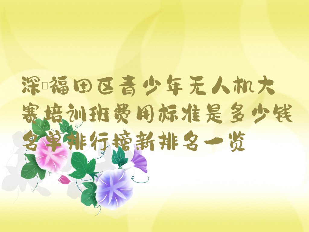 深圳福田区少儿编程培训班