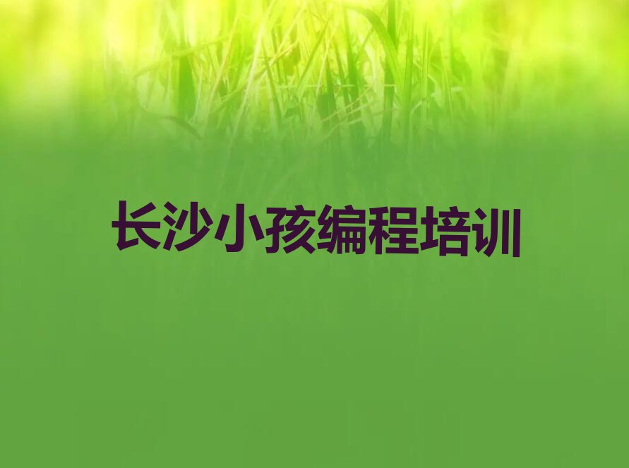长沙少儿编程培训