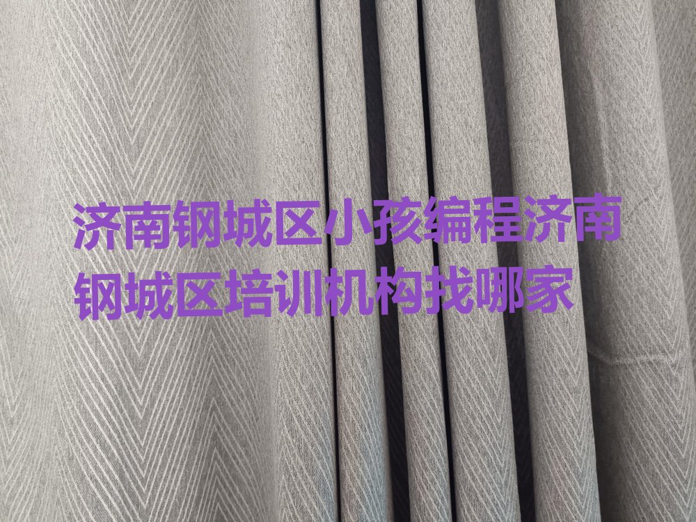 济南钢城区里辛街道小孩编程培训学校