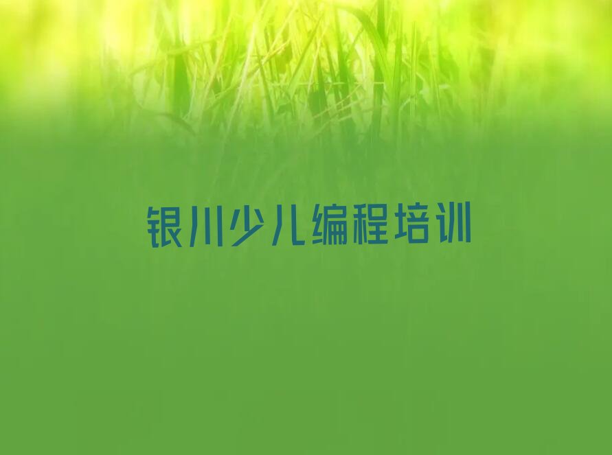 银川少儿编程培训