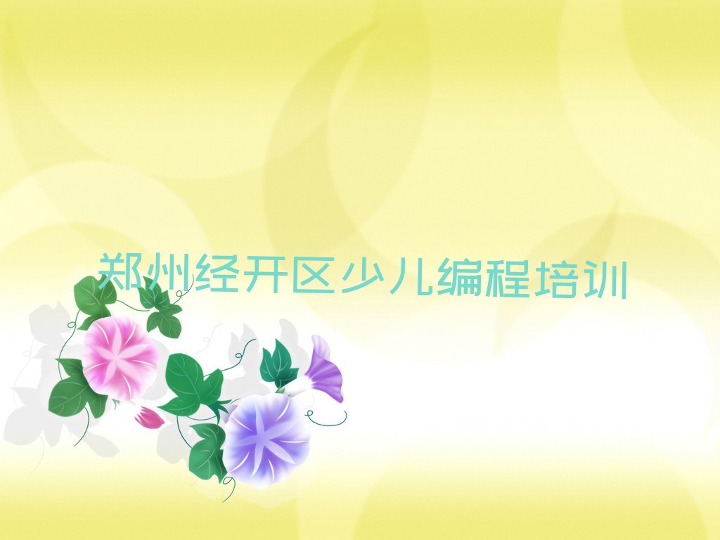 郑州经开区少儿编程培训