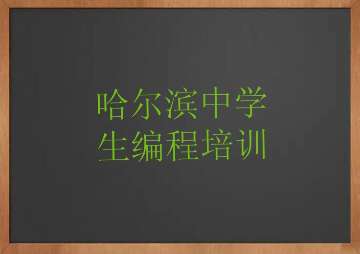 哈尔滨道外区中学生编程培训学校