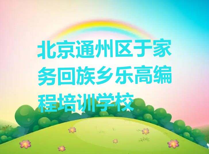 北京通州区于家务回族乡乐高编程培训学校