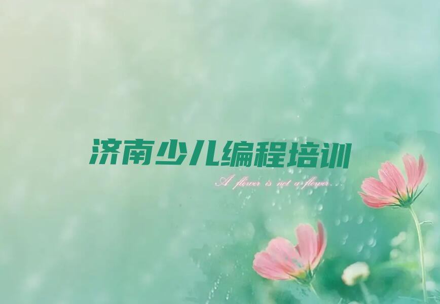 济南少儿编程科技素质培训学校