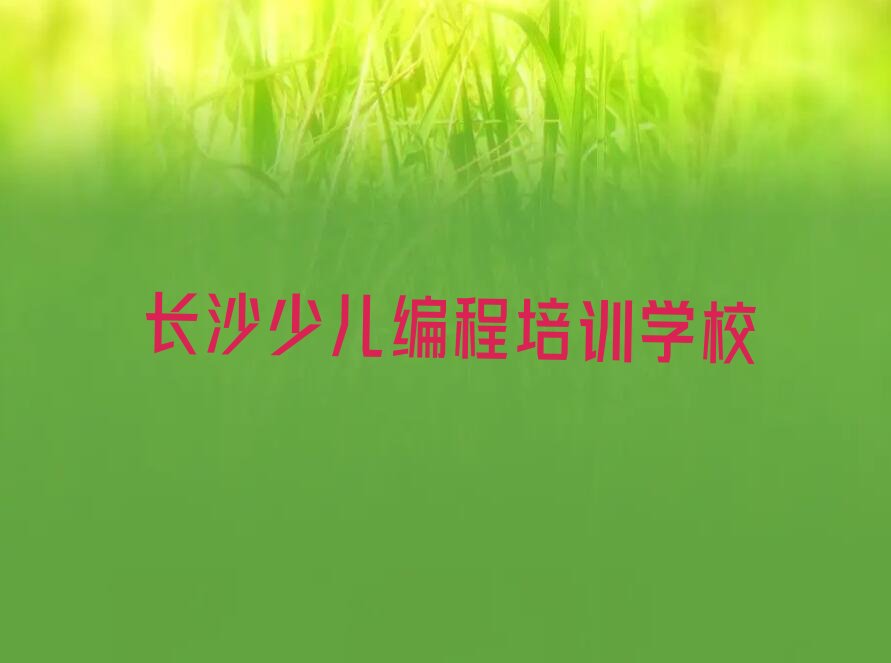 长沙少儿编程培训学校