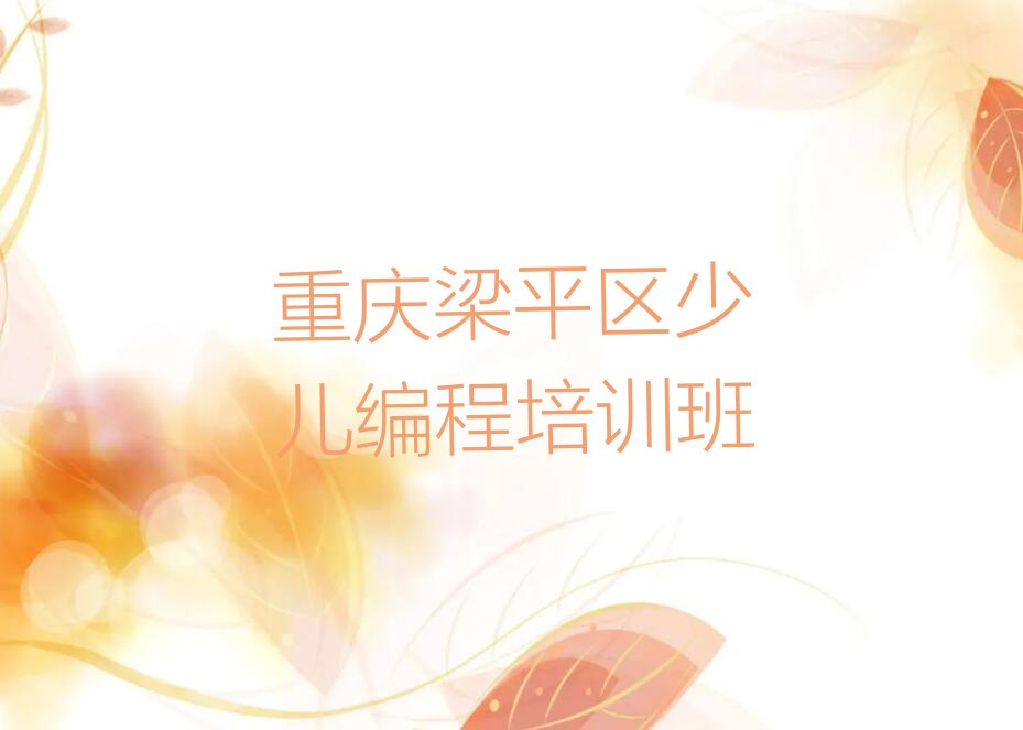 重庆梁平区少儿编程培训班