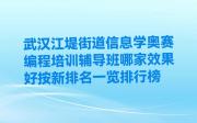 武汉江堤街道信息学奥赛编程培训辅导班哪家效果好按新排名一览排行榜