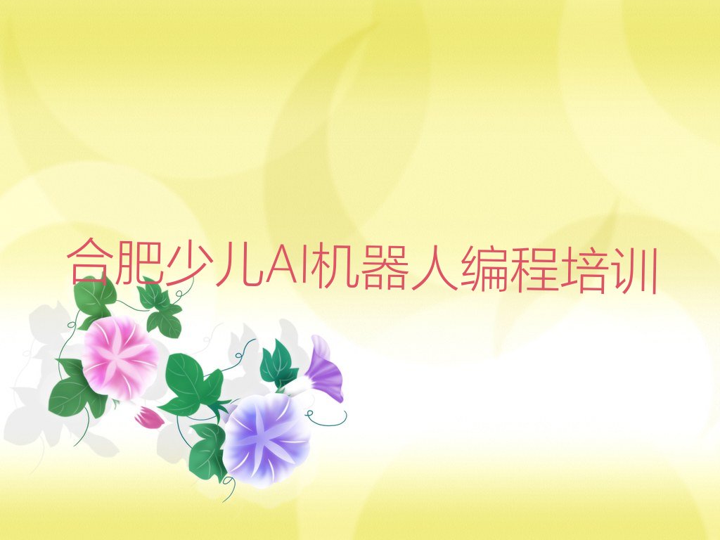 十大合肥庐阳区少儿AI机器人编程一个月速成班能学到啥排行榜